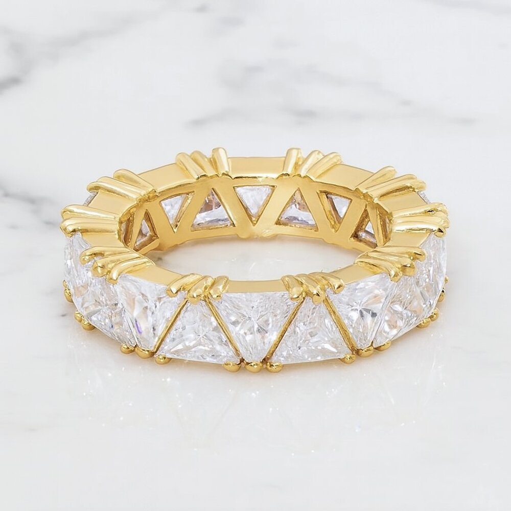 Gold or Silver “Hailey” 💎 Eternity Ring (multiple sizes) - Picture 5 of 11